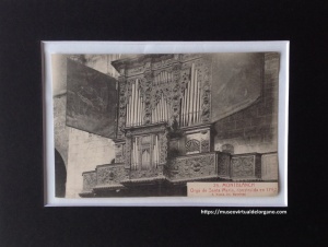 Órgano de la Iglesia de Santa María la Mayor, Montblanch. Ed. José Cartaña. Fotógrafo L. Roisin, c.a. 1930