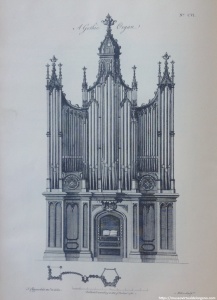 A Gothic Organ, from Chippendale Drawings n. CVI. Chippendale, Thomas, The gentleman and cabinet-maker's director, a facsimile of the 1762 edition, 3d, John Tiranti LTD. Architectural Publishers and Bookshellers, Thottenham Court Road, W1 , London, 1939